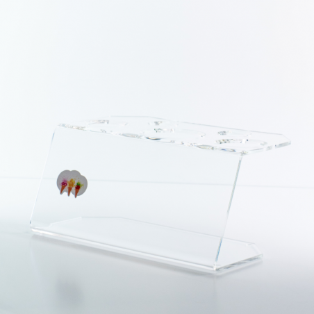 transparentna podstawka na wafle do lodów