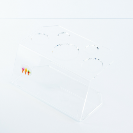 transparentna podstawka na wafle do lodów