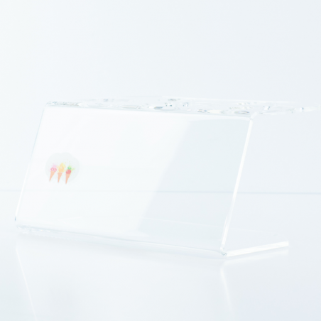 transparentna podstawka na wafle do lodów