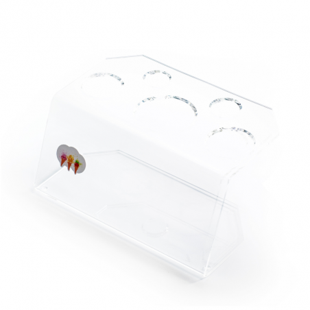 transparentna podstawka na wafle do lodów