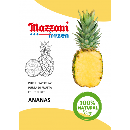 naturalne puree owocowe bez dodatku cukru i konserwantów - ananas