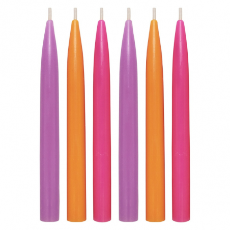 ekologiczne kolorowe świeczki urodzinowe z wosku pszczelego