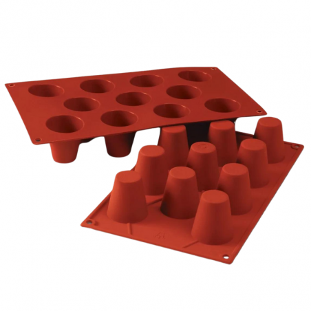 SF020 MEDIUM BABA Silikomart - cukiernicza forma silikonowa - wysokie babeczki - Cukieteria.pl