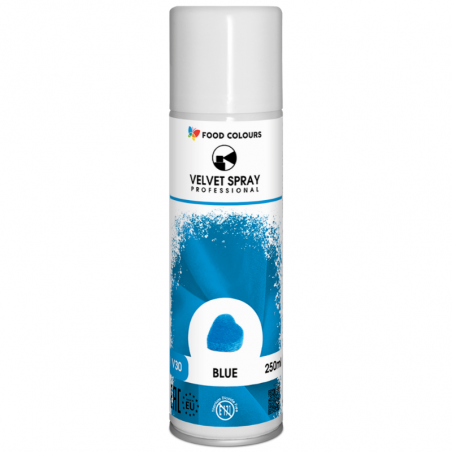 spożywczy barwnik w sprayu o strukturze zamszu do dekoracji zmrożonych powierzchni wyrobów cukierniczych