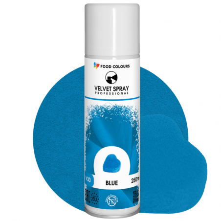 spożywczy barwnik w sprayu o strukturze zamszu do dekoracji zmrożonych powierzchni wyrobów cukierniczych