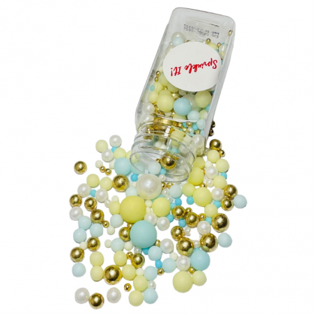 op. 100 g Posypka Ocean Sprinkle It! - mieszanka kolorowych perełek cukrowych do dekoracji spożywczych
