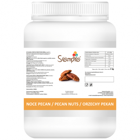 gładki krem z orzechów pekan bez dodatków - Sempre - cukieteria.pl