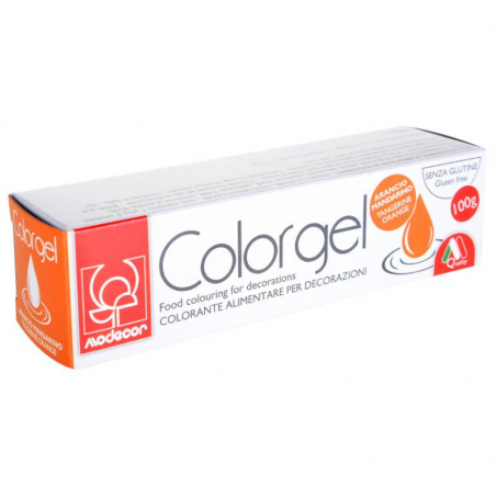 pomarańczowy barwnik cukierniczy w żelu - modecor - cukieteria.pl