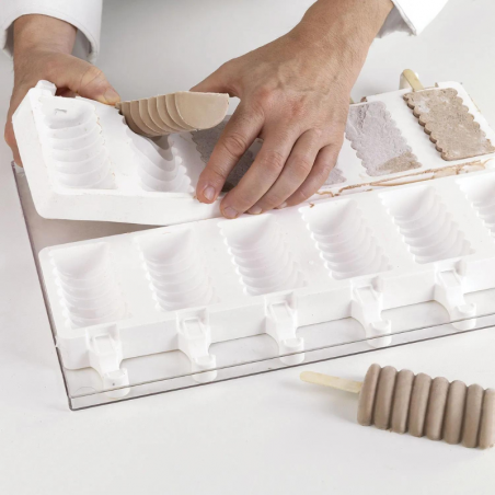 zestaw form silikonowych do lodów i ciastek na patyku - twister - cukieteria.pl