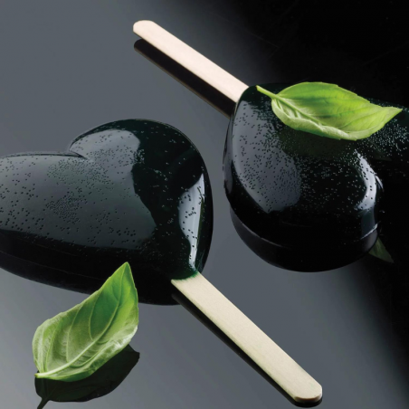 zestaw form silikonowych do lodów i ciastek na patyku - serca - cukieteria.pl