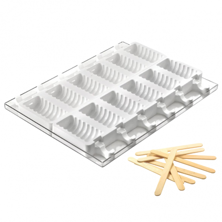 zestaw form silikonowych do lodów i ciastek na patyku - twister - cukieteria.pl