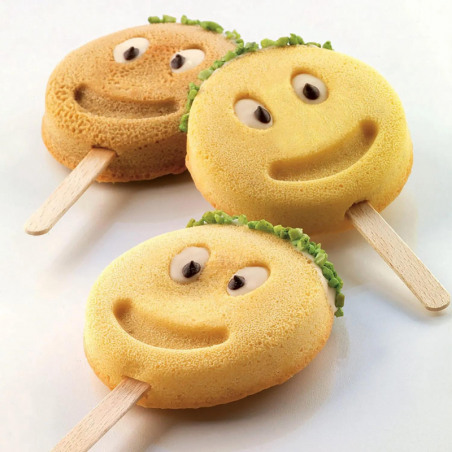 zestaw form silikonowych do lodów i ciastek na patyku - uśmiech - cukieteria.pl