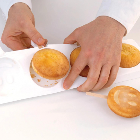 zestaw form silikonowych do lodów i ciastek na patyku - uśmiech - cukieteria.pl