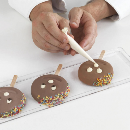 zestaw form silikonowych do lodów i ciastek na patyku - uśmiech - cukieteria.pl