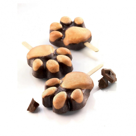 zestaw form silikonowych do lodów i ciastek na patyku - łapka - cukieteria.pl