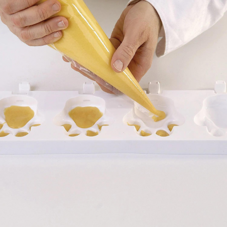 zestaw form silikonowych do lodów i ciastek na patyku - łapka - cukieteria.pl