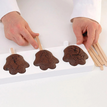 zestaw form silikonowych do lodów i ciastek na patyku - łapka - cukieteria.pl