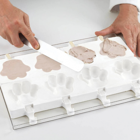 zestaw form silikonowych do lodów i ciastek na patyku - łapka - cukieteria.pl