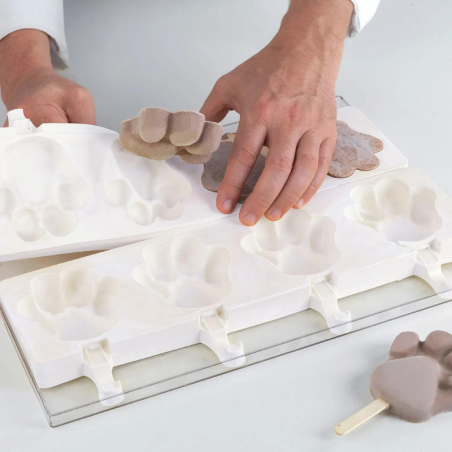 zestaw form silikonowych do lodów i ciastek na patyku - łapka - cukieteria.pl