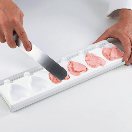 zestaw form silikonowych do mini lodów i ciasteczek na patyku - serduszka - cukieteria.pl