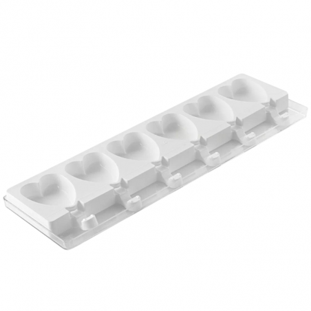 zestaw form silikonowych do mini lodów i ciasteczek na patyku - serduszka - cukieteria.pl