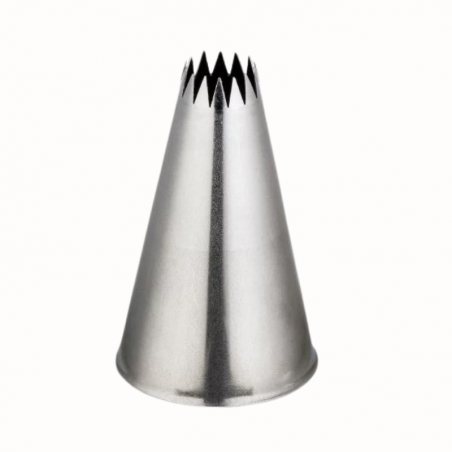 śr. 10 mm Tylka Francuska Gwiazda 62641 Thermohauser - duża dysza do dekoracji ze stali nierdzewnej - 14 ząbków