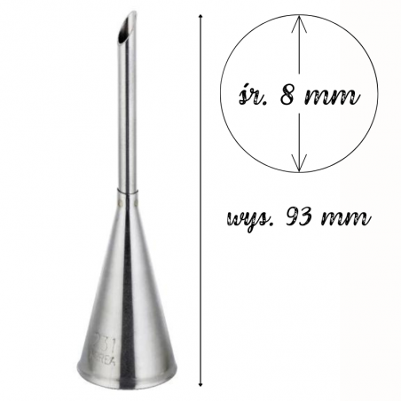 Tylka ∅ 8 x h 93 mm do nadziewania pączków 18094 Thermohauser