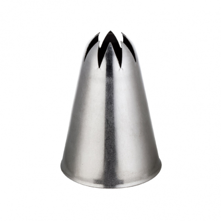 śr. 10 mm Tylka Zamknięta Gwiazda - 20722 Thermohauser - duża dysza do dekoracji ze stali nierdzewnej - 9 ząbków