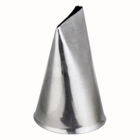 dł. 24 mm Tylka płaska do kwiatów i liści - 20648 Thermohauser - duża dysza do dekoracji ze stali nierdzewnej - 9 ząbków