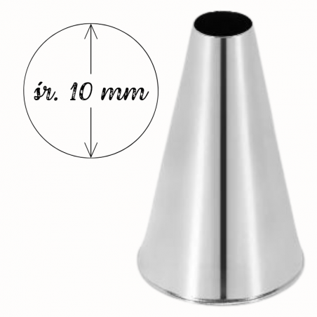 ∅ 10 mm TYLKA DUŻA OKRĄGŁA 62281 THERMOHAUSER dysza do dekoracji ze stali nierdzewnej