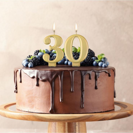 Złote świeczki urodzinowe cyfry GoDan - Cukieteria.pl