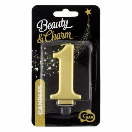 Złote świeczki urodzinowe cyfry GoDan - Cukieteria.pl