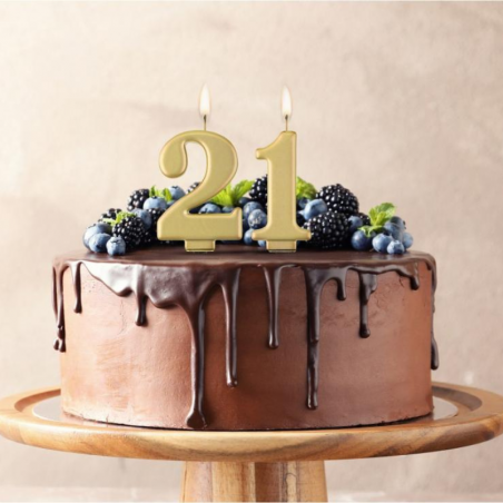 Złote świeczki urodzinowe cyfry GoDan - Cukieteria.pl