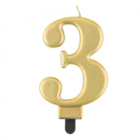 Złote świeczki urodzinowe cyfry GoDan - Cukieteria.pl