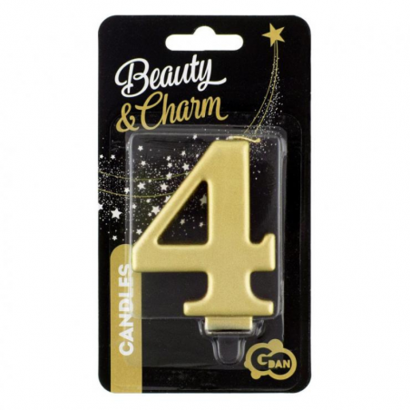 Złote świeczki urodzinowe cyfry GoDan - Cukieteria.pl