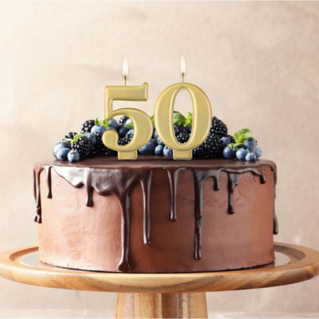 Złote świeczki urodzinowe cyfry GoDan - Cukieteria.pl