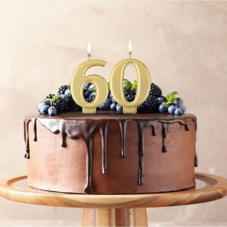 Złote świeczki urodzinowe cyfry GoDan - Cukieteria.pl