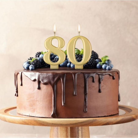 Złote świeczki urodzinowe cyfry GoDan - Cukieteria.pl