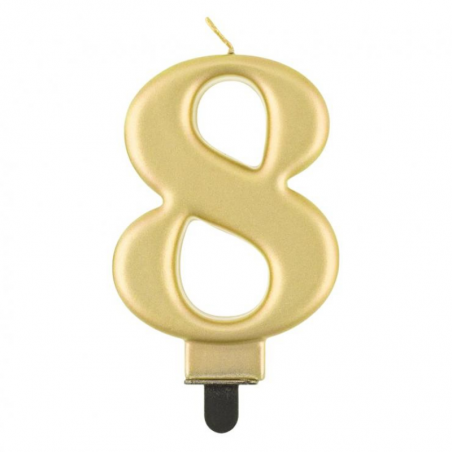 Złote świeczki urodzinowe cyfry GoDan - Cukieteria.pl