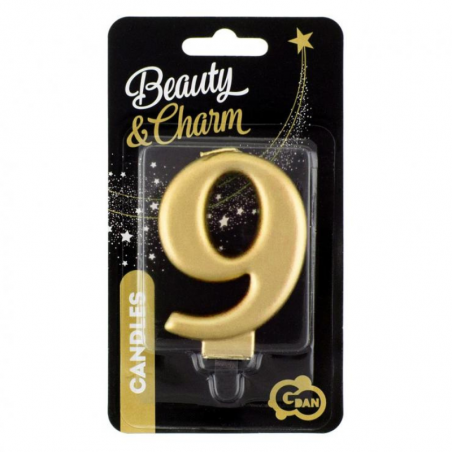 Złote świeczki urodzinowe cyfry GoDan - Cukieteria.pl