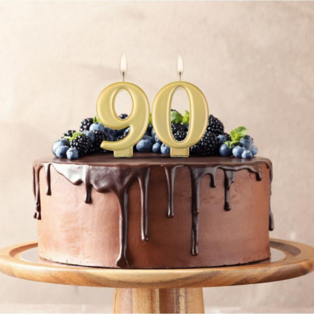 Złote świeczki urodzinowe cyfry GoDan - Cukieteria.pl