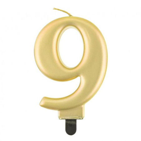 Złote świeczki urodzinowe cyfry GoDan - Cukieteria.pl