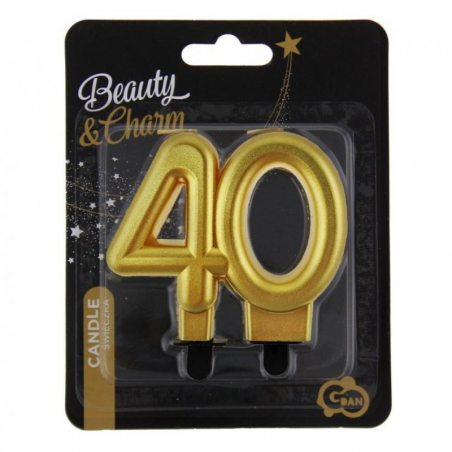 świeczka do tortu na 40 urodziny - GoDan - Cukieteria.pl