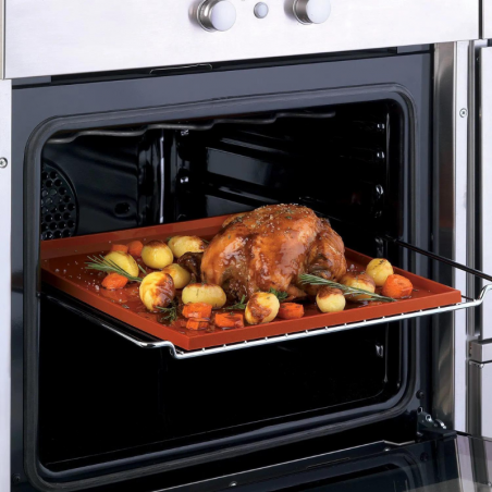 dł. 546 x szer. 352 x wys. 8 mm TAPIS ROULADE 02 Silikomart - forma silikonowa z rantem do wypieku rolady biszkoptowej