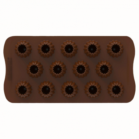 foremka silikonowa do domowych pralin - kula śnieżna - Silikomart - Cukieteria.pl