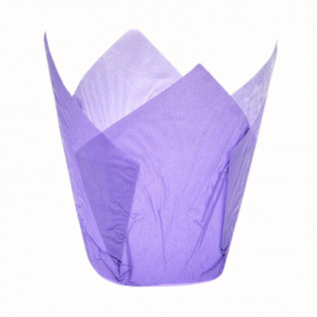 fioletowe papilotki tulipan do klasycznych muffinek - Cukieteria.pl