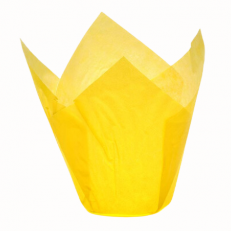 żółte papilotki tulipan do klasycznych muffinek - Cukieteria.pl
