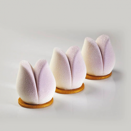 PX4365 Tulip Pavoni - pavoflex 400x300 mm - forma silikonowa do monoporcji w kształcie tulipanów