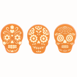 op. 135 szt. Czekoladowe Czaszki meksykańskie zestaw na Halloween - Barbara Decor, Cukieteria.pl