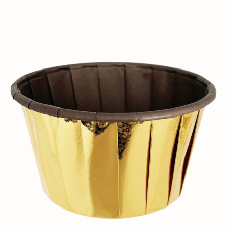 Złote foremki, papilotki do babeczek, Cukieteria.pl